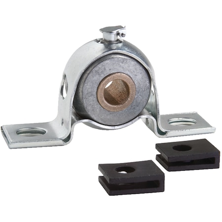 1 ID Pillow Block Bearing Press Steel, Bronze Bearing